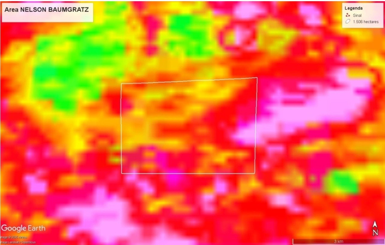 Mapa geofísico magnetométrico